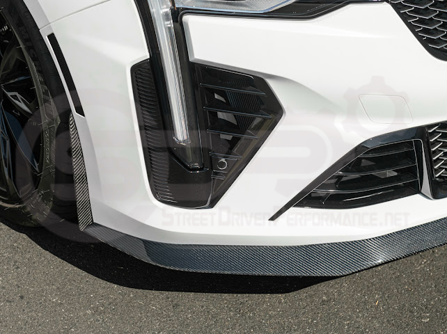 2020-Up Cadillac CT4-V Blackwing | CARBON FIBER Front Splitter Side Wheel Arches Pair