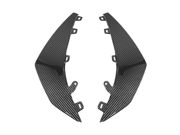 2023+ CHEVROLET CORVETTE C8 Z06 & E-RAY | Z07 PERFORMANCE PACKAGE CARBON FIBER LIP SPLITTER GROUND EFFECTS WITH CANARDS