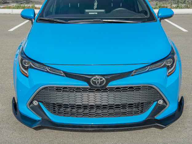2019-UP TOYOTA COROLLA HATCHBACK | JDM PERFORMANCE PACKAGE FRONT SPLITTER LIP GROUND EFFECTS