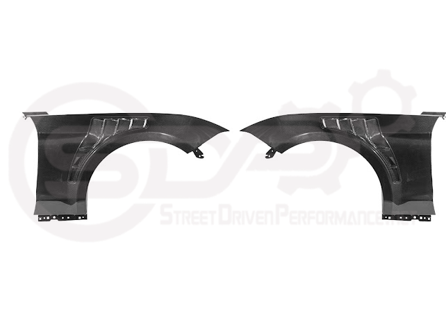 2018-2023 Ford Mustang S550 | GT500 Style Carbon Fiber Front Side Vented Fenders PAIR