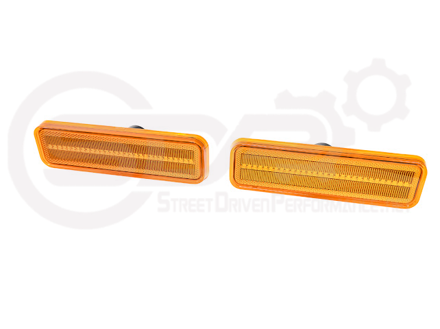 1972-1974 Dodge Charger | Front Side Marker Lens Amber Light LED Pair (Clear / Amber / Smoke)