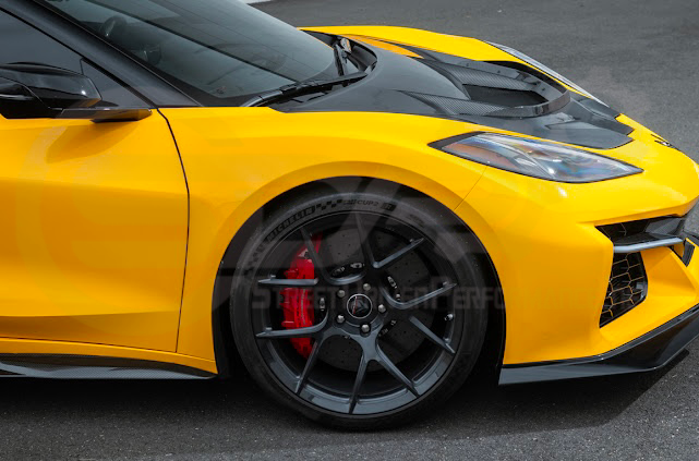 2023-Up Corvette C8 Z06 | Z07 Extended Package CARBON FIBER Front Lip Splitter Ground Effects