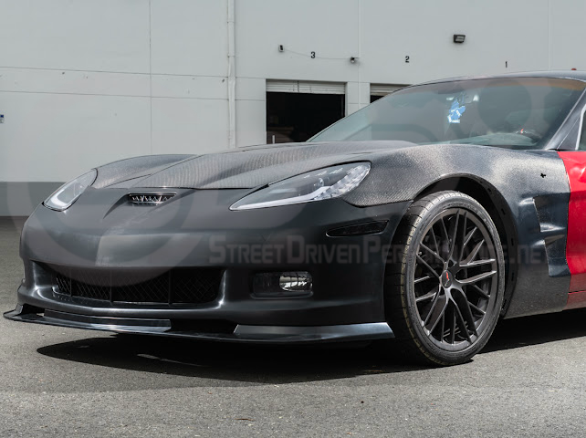 2005-2013 CHEVROLET CORVETTE C6 BASE | C6 ZR1 STYLE PRIMER BLACK FULL FRONT BUMPER CONVERSION KIT