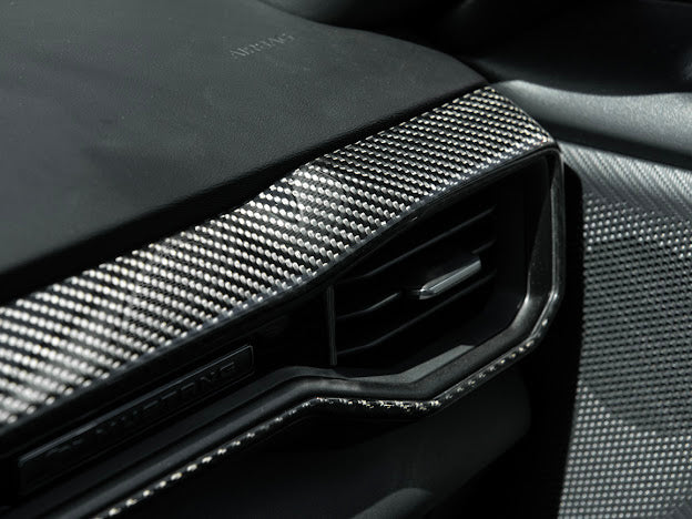2024-UP FORD MUSTANG S650 | CARBON FIBER PASSENGER SIDE AC OUTLET TRIM COVER PANEL