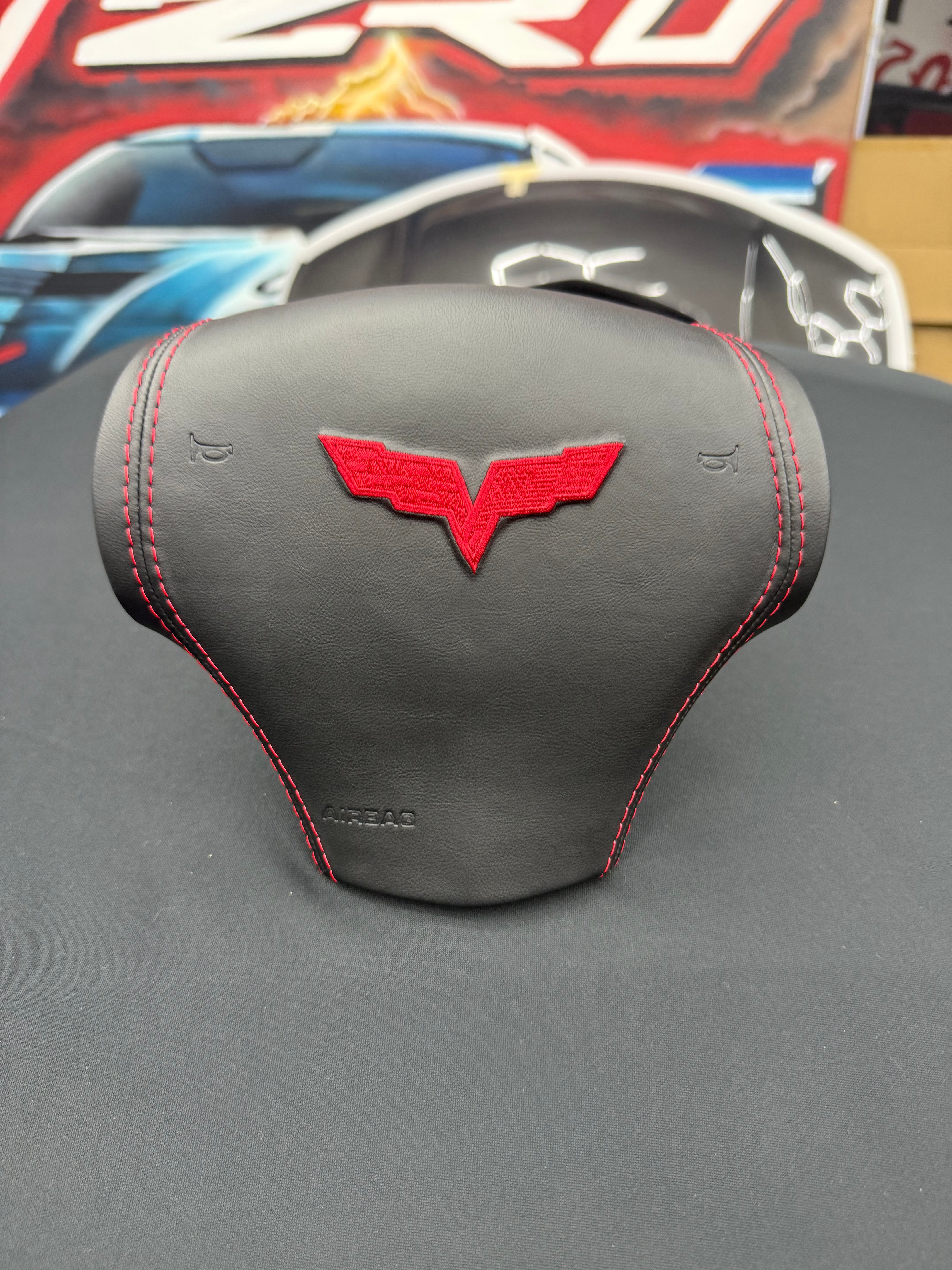 2005 - 2013 Chevrolet Corvette C6 - Airbag Cover for Steering Wheel (IN STOCK NO WAIT TIMES)