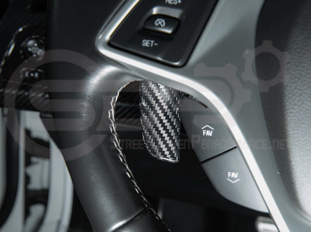2014-2019 CHEVROLET CORVETTE C7 | CARBON FIBER FACTORY EXTENDED STYLE PADDLE SHIFTERS PAIR