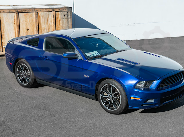 2010-2014 FORD S197 MUSTANG | GT500 STYLE SIDE SKIRTS EXTENSION PAIR ROCKER PANELS GROUND EFFECTS