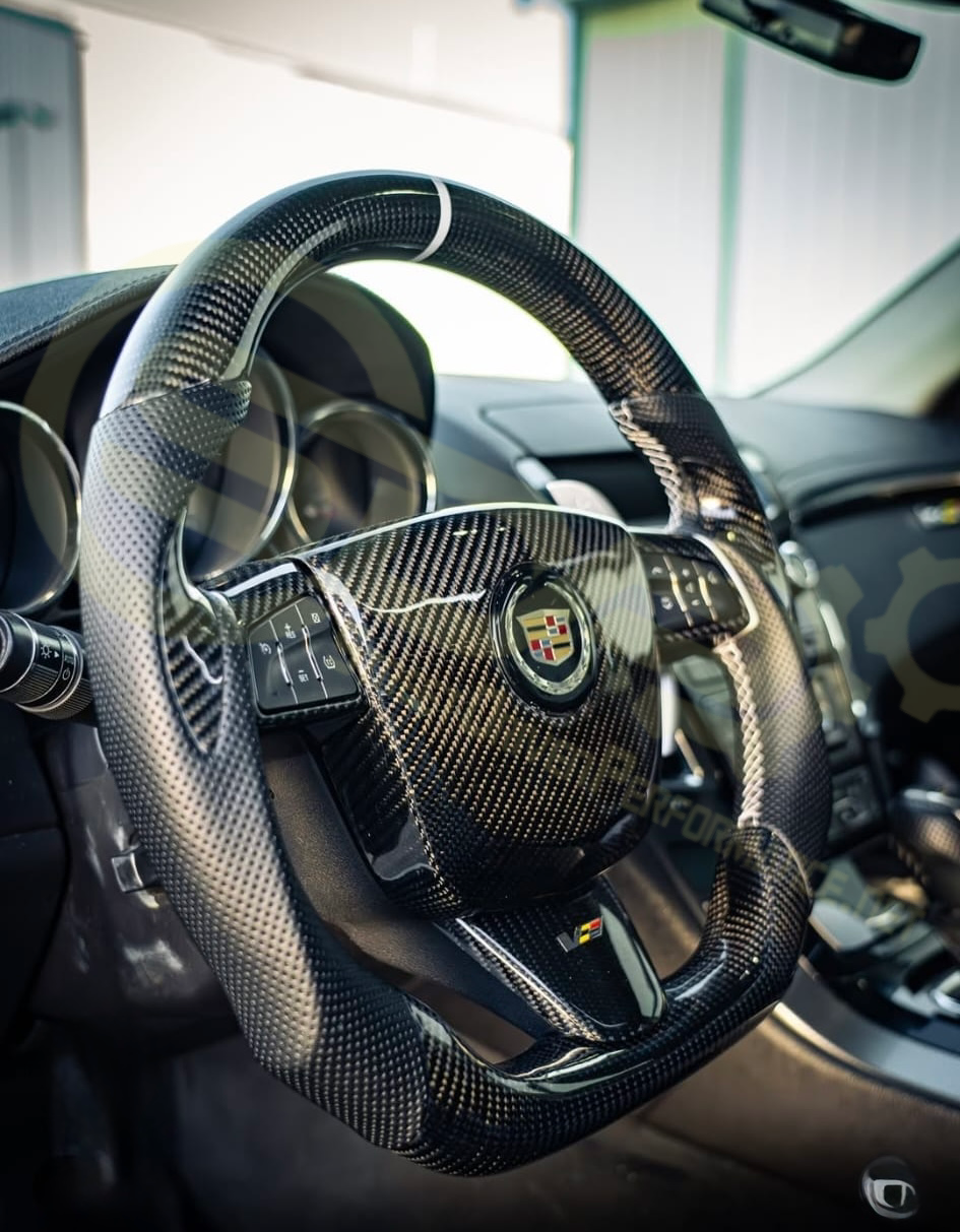 2013 - 2019 Cadillac ATS & ATS-V Custom Carbon Fiber Steering Wheel with options