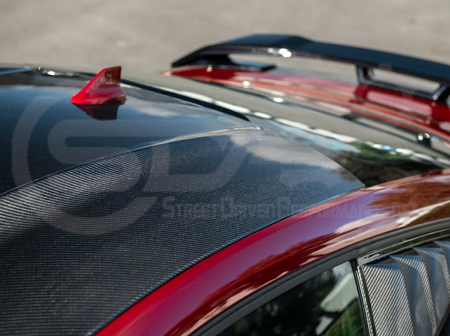2015-Up Ford Mustang S550 & S650 Coupe | Factory Style Dry CARBON FIBER Tape-On Top Roof Panel Cover