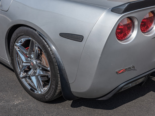 2005-2013 CHEVROLET CORVETTE C6 BASE FRONT AND REAR SPLASH GUARDS MUD FLAPS