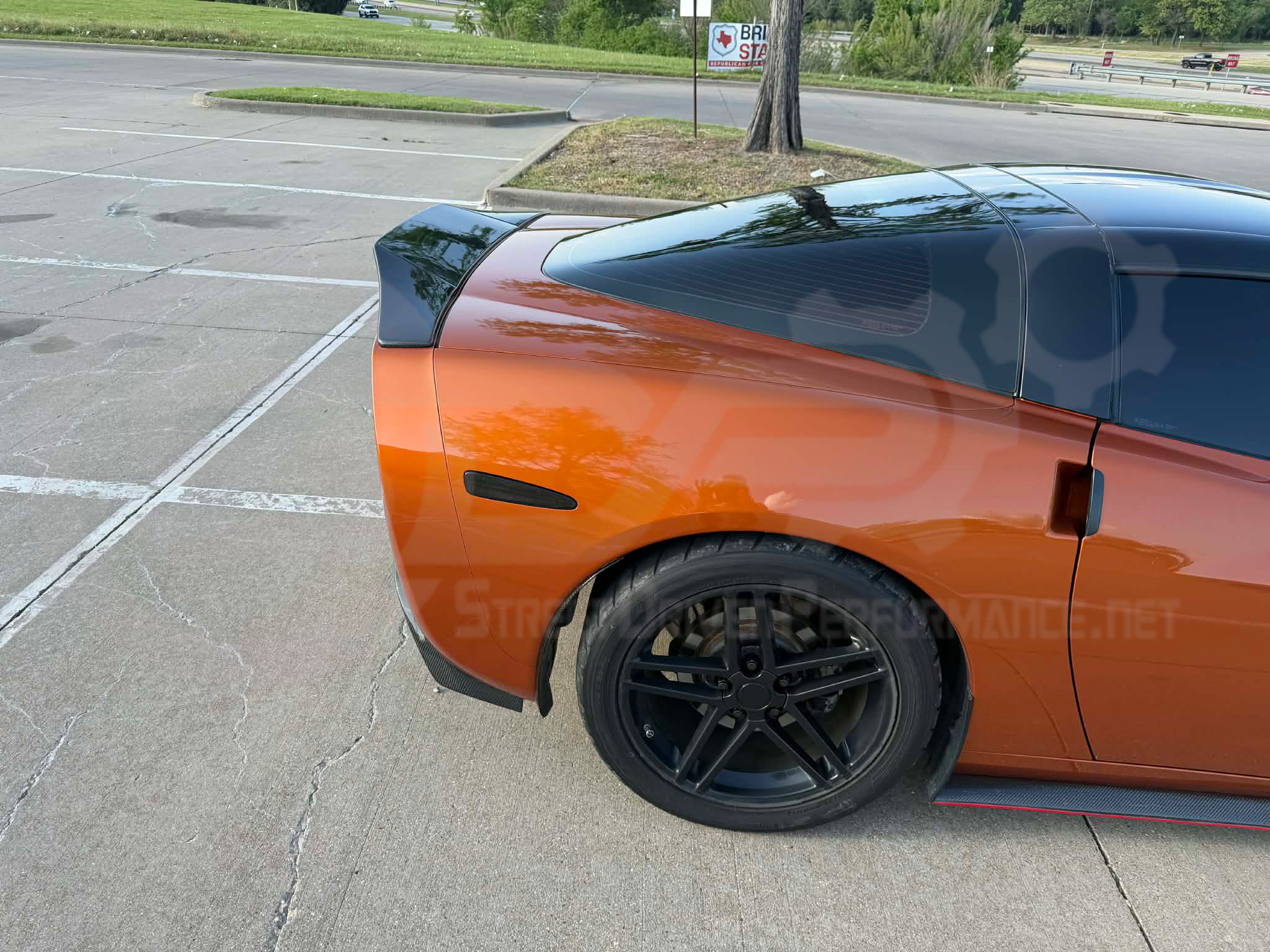 2005-2013 CHEVROLET CORVETTE C6 | SDP AGGRESSIVE STYLE  CARBON FIBER REAR TRUNK LID WING SPOILER