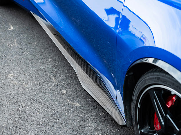 2020+ CHEVROLET CORVETTE C8 STINGRAY | Z06 PACKAGE SIDE SKIRTS ROCKER PANELS GROUND EFFECTS