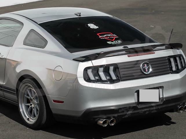 2010-2014 Ford Mustang S550 | GT500 Style GLOSSY BLACK Rear Trunk Lid Wing Spoiler