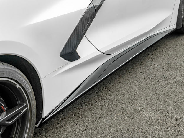 2020+ CHEVROLET CORVETTE C8 | SDP PERFORMANCE STYLE SIDE SKIRTS ROCKER PANELS GROUND EFFECTS