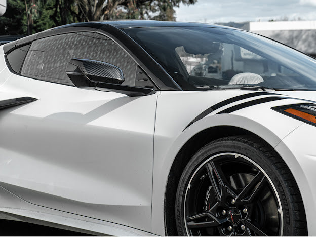 2020+ CORVETTE C8 | CARBON FIBER REPLACEMENT MIRROR COVERS PAIR