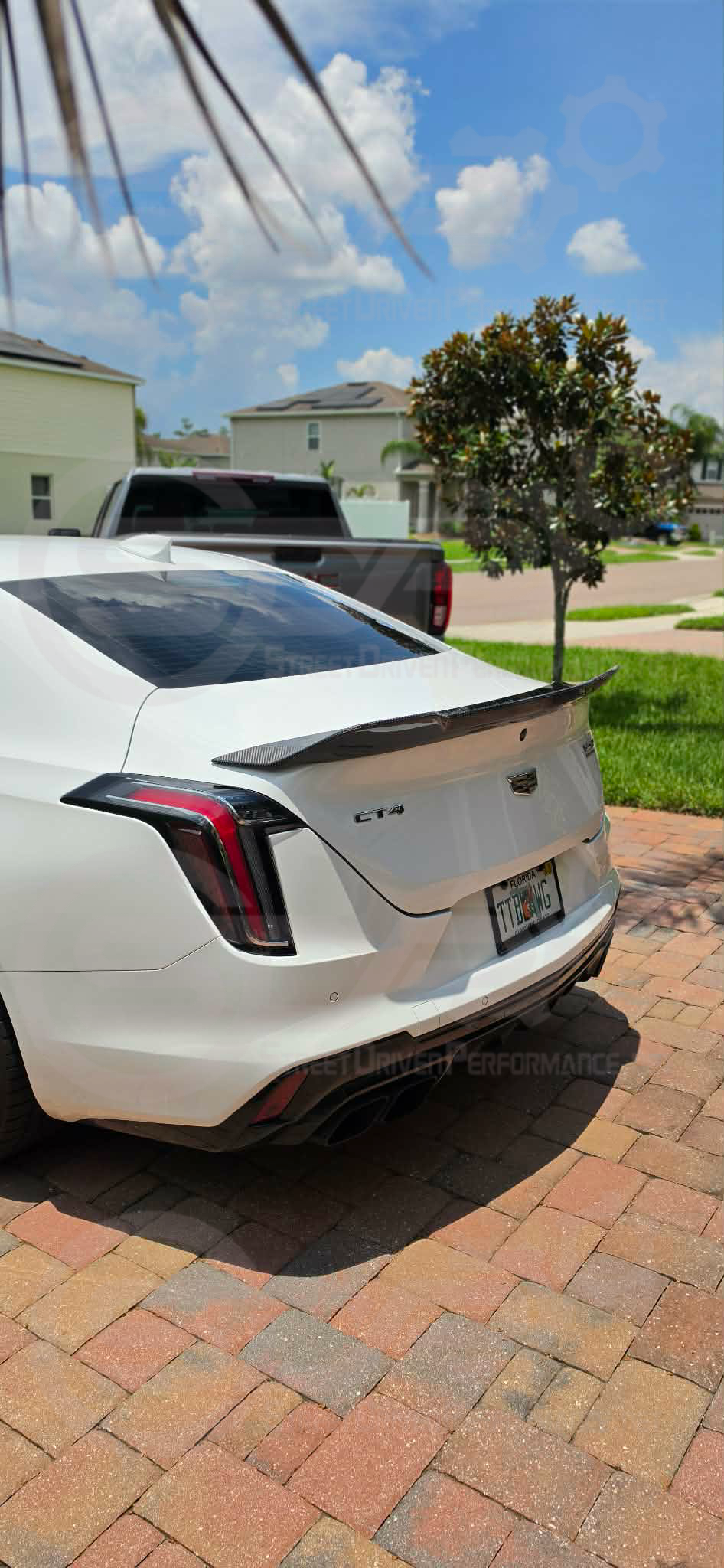 2020-PRESENT CADILLAC CT4-V & CT4-V BLACKWING | AGGRESSIVE HIGH DUCKBILL STYLE CARBON FIBER REAR WING SPOILER