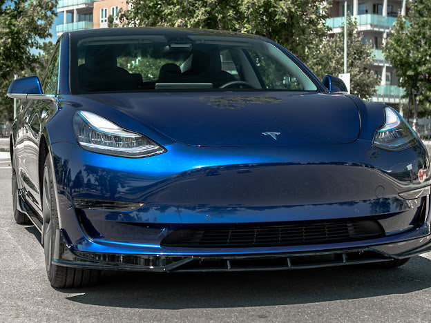 2017-UP TESLA MODEL 3 PERFORMANCE FRONT LIP SPLITTER GROUND EFFECTS