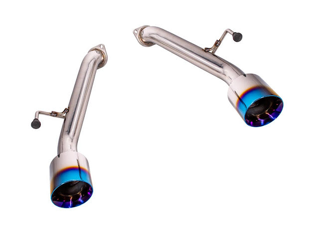 2023-PRESENT NISSAN 400Z RZ34 | MUFFLER DELETE AXLE BACK DUAL TIPS EXHAUST (CHROME OR BURNT BLUE TIPS)