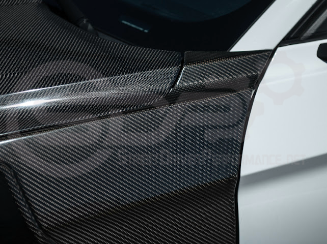 2018-2023 Ford Mustang S550 | GT500 Style Carbon Fiber Front Side Vented Fenders PAIR