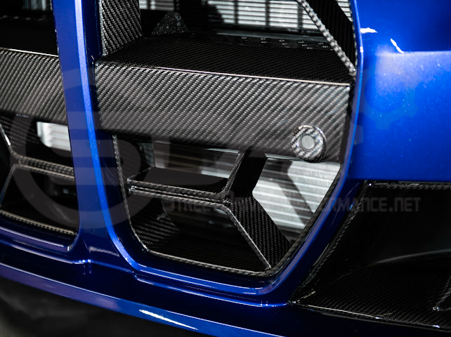 2021-Up BMW G80 M3 & G82 M4 W/ NO ACTIVE CRUISE CONTROL | CSL Style Carbon Fiber Front Kidney Grille Replacement