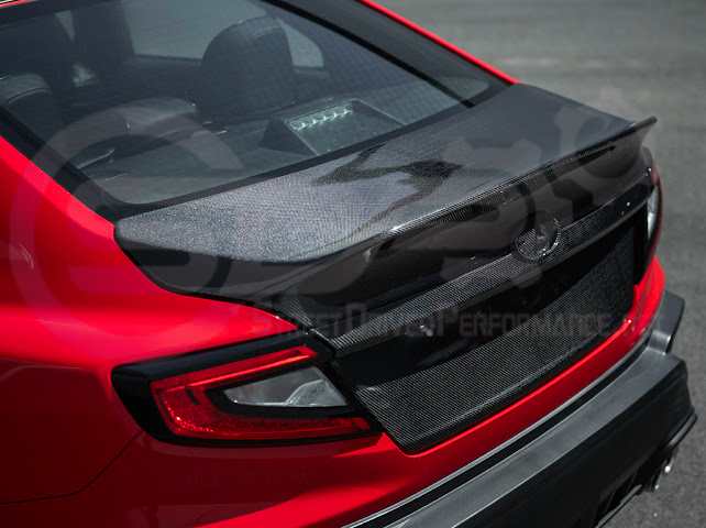 2022-Up Subaru WRX | JDM Style Carbon Fiber Rear Trunk w/ Integrated Spoiler Wing