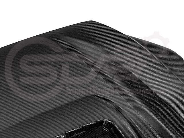 2022-UP TOYOTA TUNDRA | SDP CARBON FIBER FRONT VENTED HOOD WITH SIDE VENTS