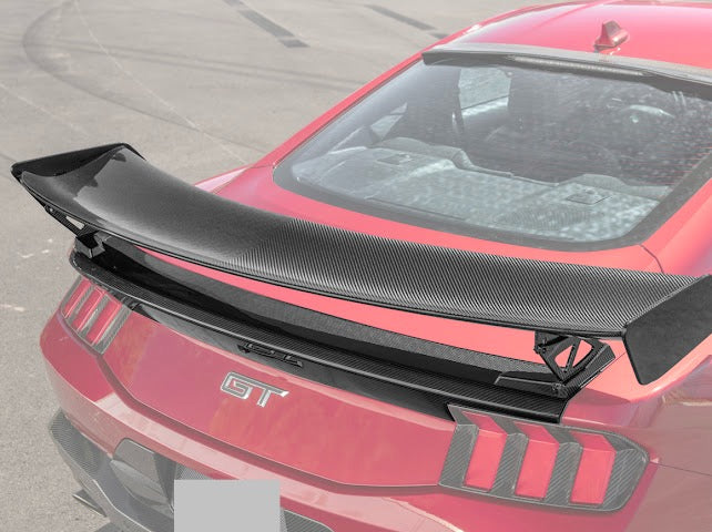 2024-UP MUSTANG S650 | CARBON FIBER GT500 REAR HIGH WING SPOILER
