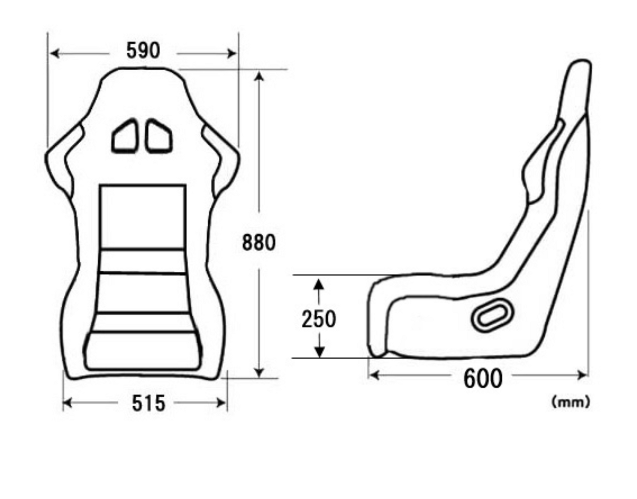 Charge Speed Bucket Racing Seat Spiritz SS Type Kevlar Blue