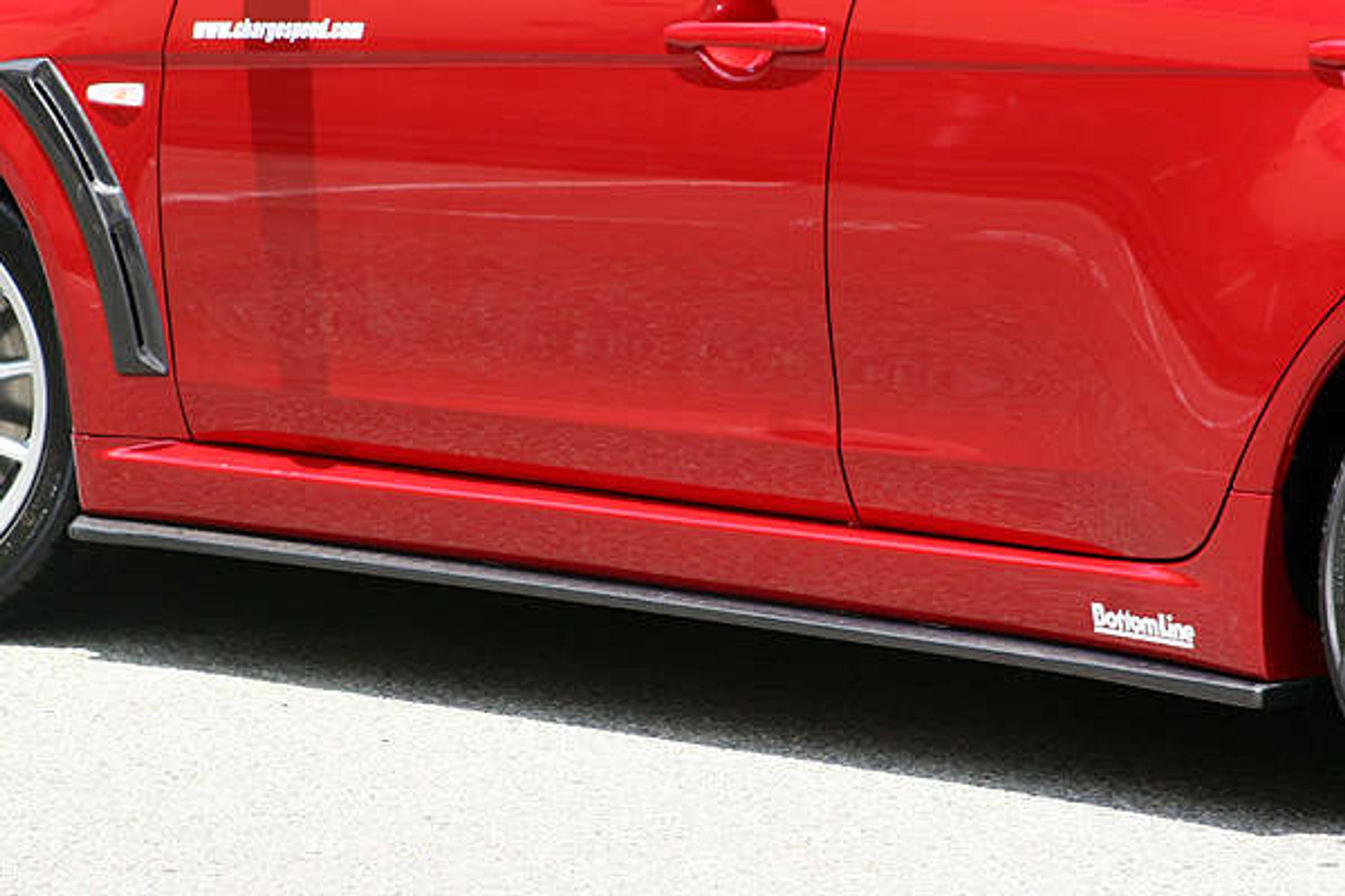 Charge Speed 2011-2017 Mitsubishi Lancer Evo X Bottom Line Type-1 Side Skirts FRP