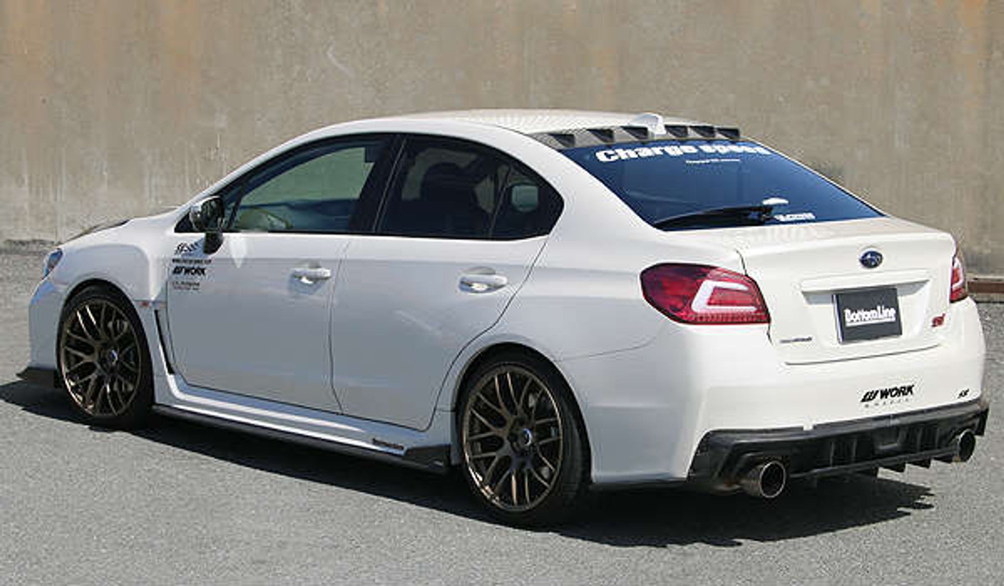 Charge Speed 2015-2017 Subaru WRX STi 4 Doors Sedan VA-B-C BottomLine Type 2 FRP Full Lip Kit for STi