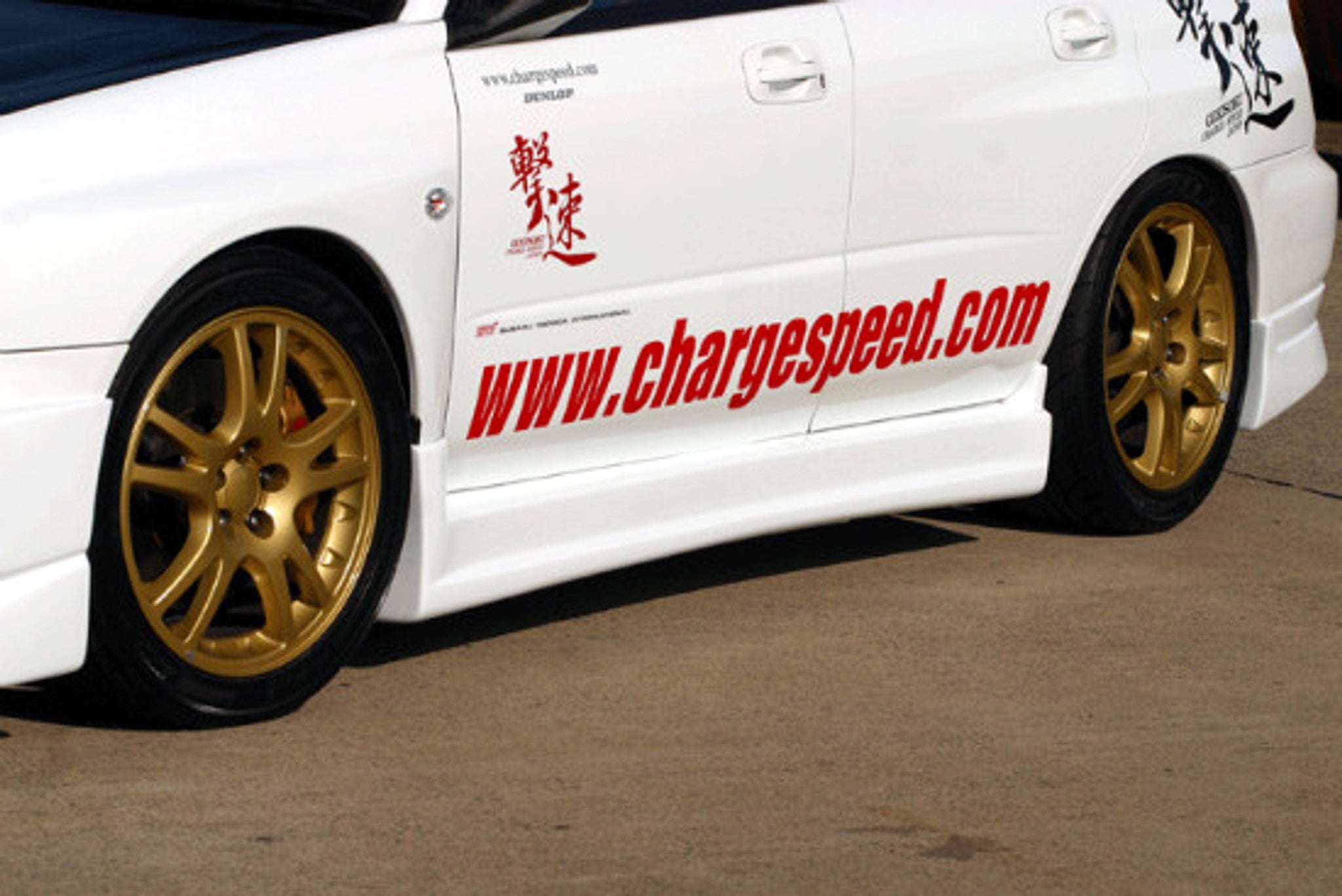 Charge Speed 2004 Subaru Impreza GD-B Peanut Eye Latter Model Type-1 FRP Full Lip Kit