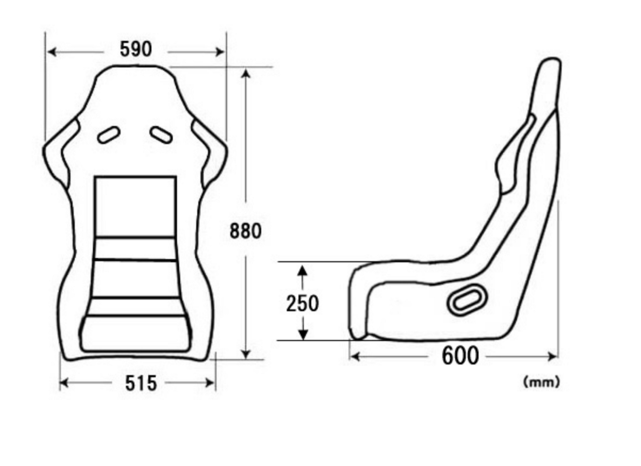 Charge Speed Bucket Racing Seat Spiritz SR Type Kevlar Blue
