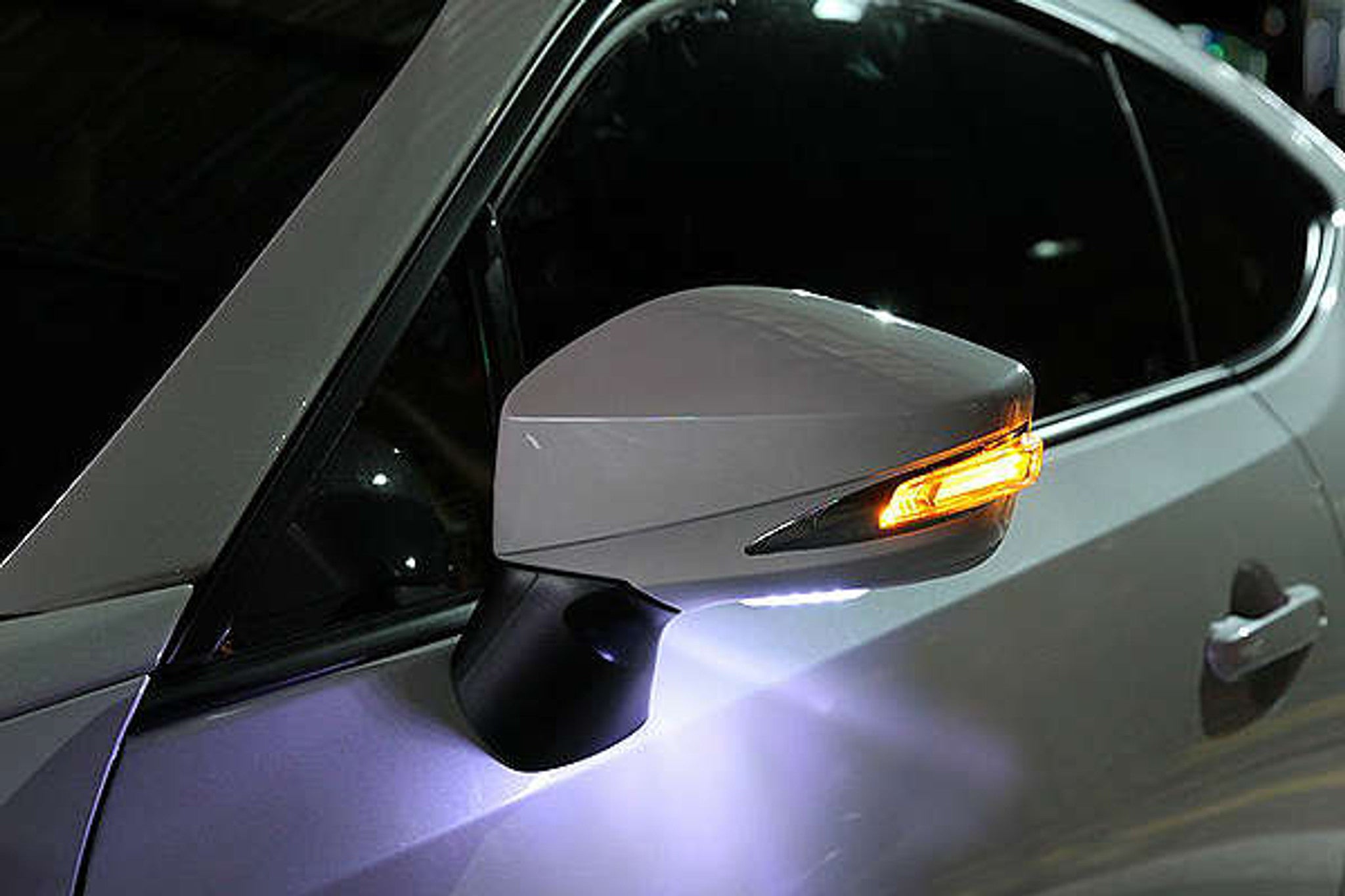 Charge Speed 2013-2016 Scion FR-S FT-86 Door Mirror Frame With LED & DRL - Orange Metallic