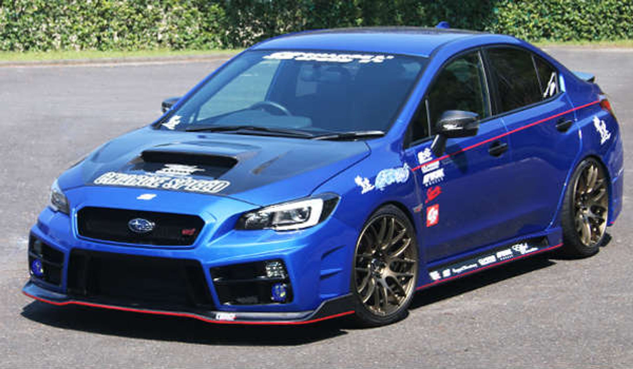 Charge Speed 2015-2021 Subaru WRX/ STi VA S4 Type-2B Front Bumper with CARBON FRONT LIP