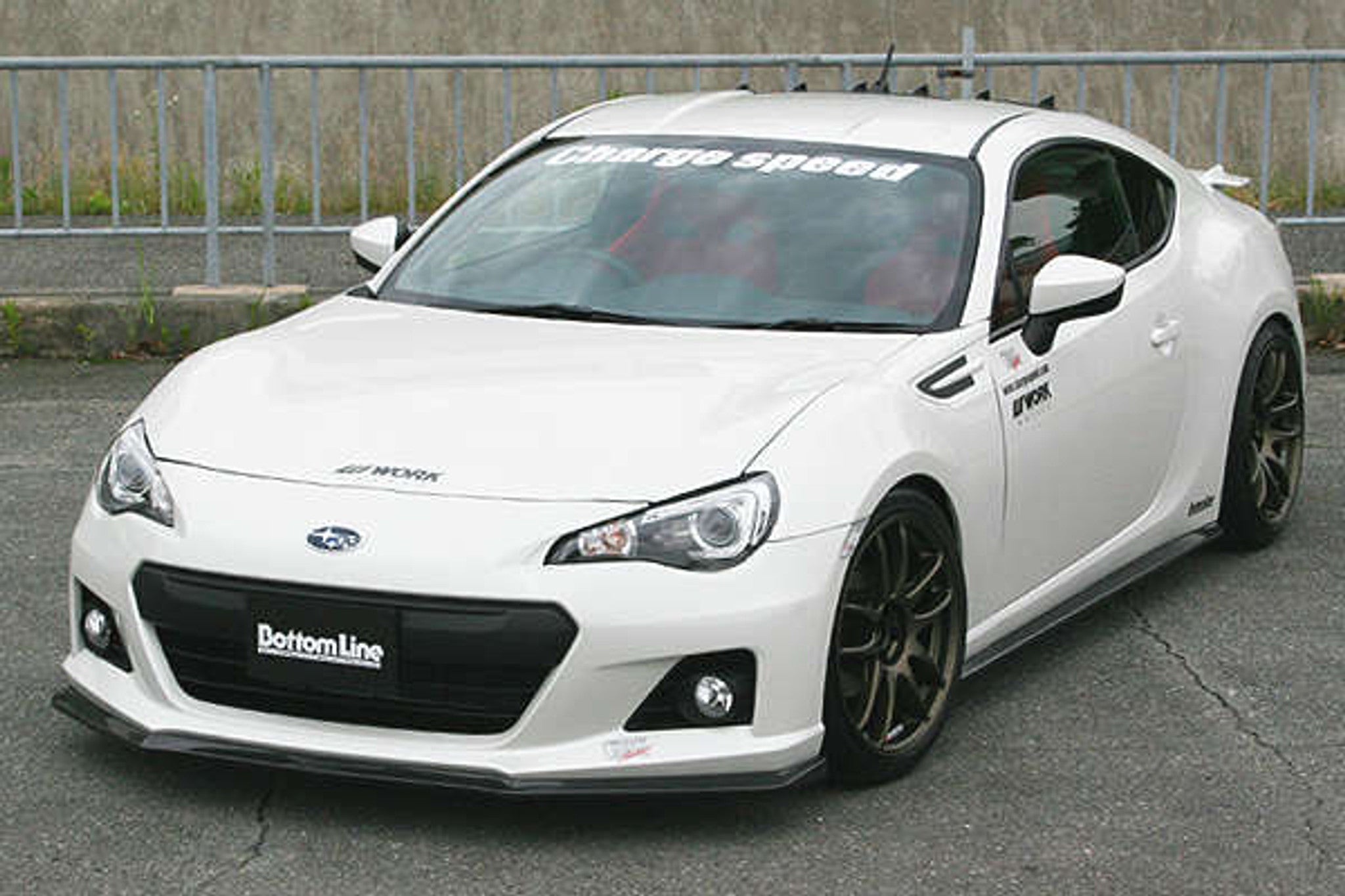 Charge Speed 2013-2016 Subaru BR-Z ZC-6 Zenki Model Bottom Lines Type 1 Carbon Front Lip