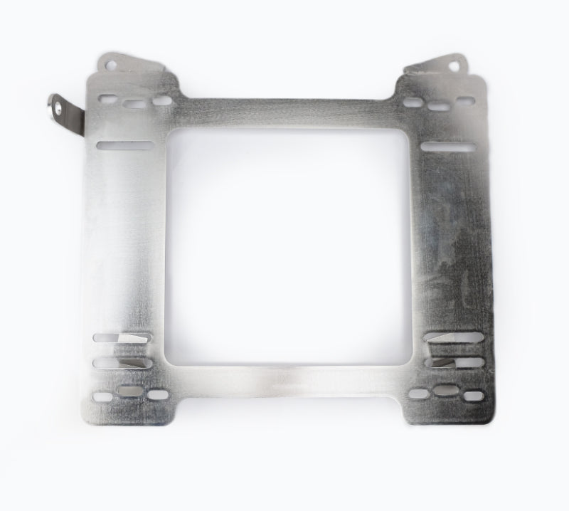 Pair of NRG stainless steel seat brackets for Subaru BRZ and Scion F-RS, designed for secure seat mounting and support.