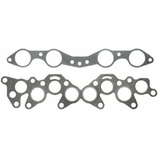 Fel-Pro Toyota Camry MS 91948 intake and exhaust manifold gasket set showing gaskets on a white background
