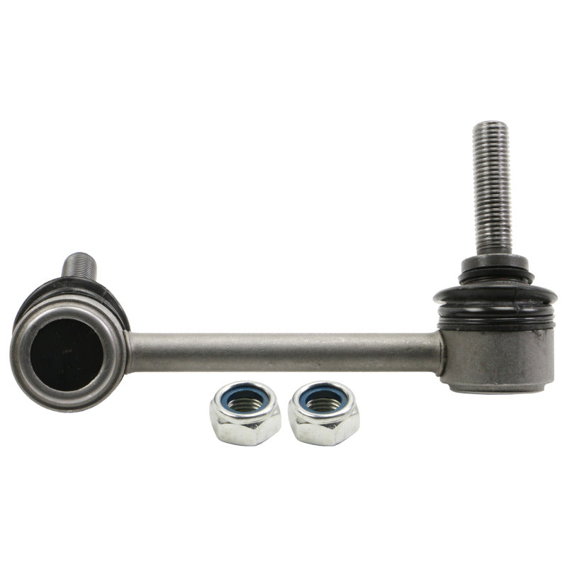 Moog front left sway bar endlink for Dodge Durango 2011-2015, part of the stabilizer bar link kit, showing the metal endlink component.