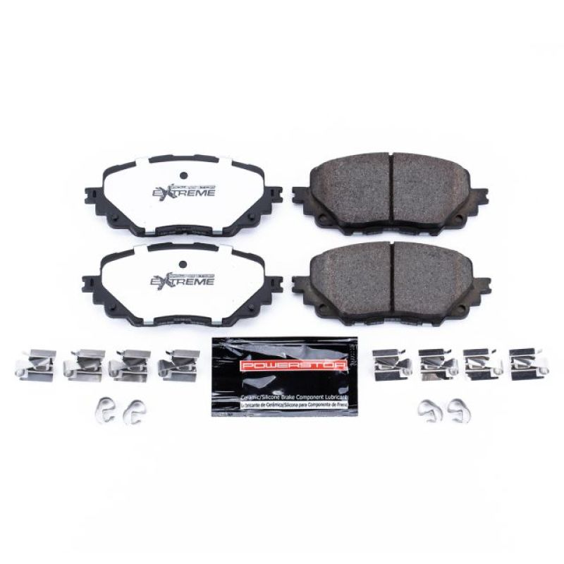 PowerStop Z26 Extreme Street brake pads for 2017-2019 Fiat 124 Spider front brake system with hardware included