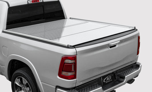 Silver Access ADARAC 09-26 Ram 1500/2500/3500 bed rails installed on an 8ft truck bed without RamBox.