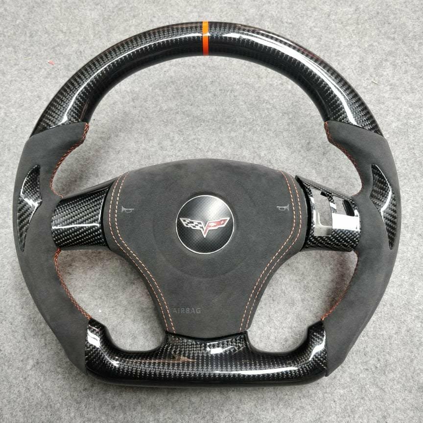 2005 - 2013 Chevrolet Corvette C6 - Custom Airbag Cover for Steering Wheel with options