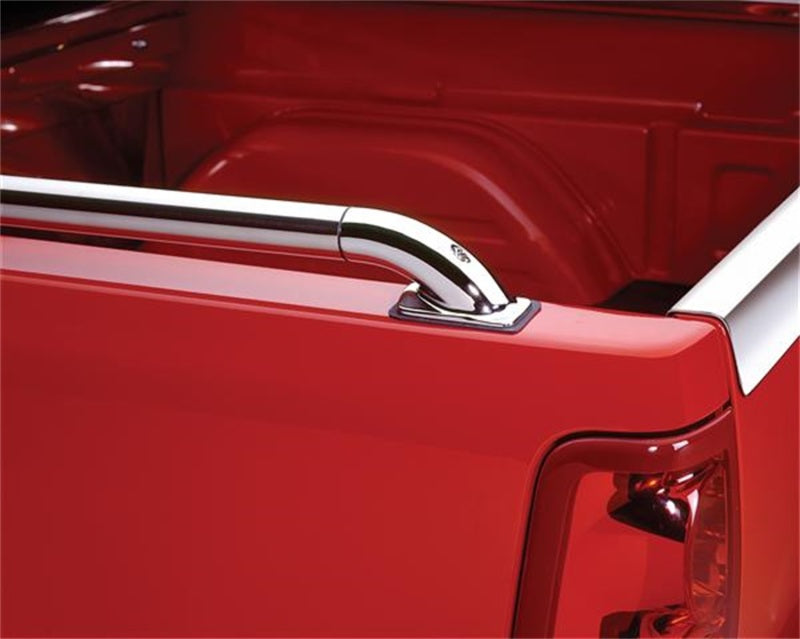 Putco Sportside SSR Locker side rails for Chevrolet S-10 truck, exterior body armor and rock rails with a durable black finish.