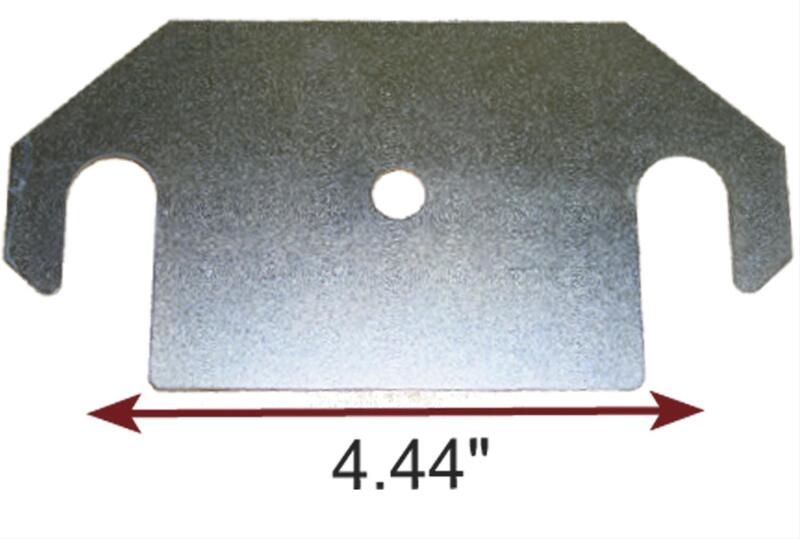 Moog 1/16-inch Freightliner torque arm shim for FAS II suspension alignment kit, showing the metal shim part on a plain background.