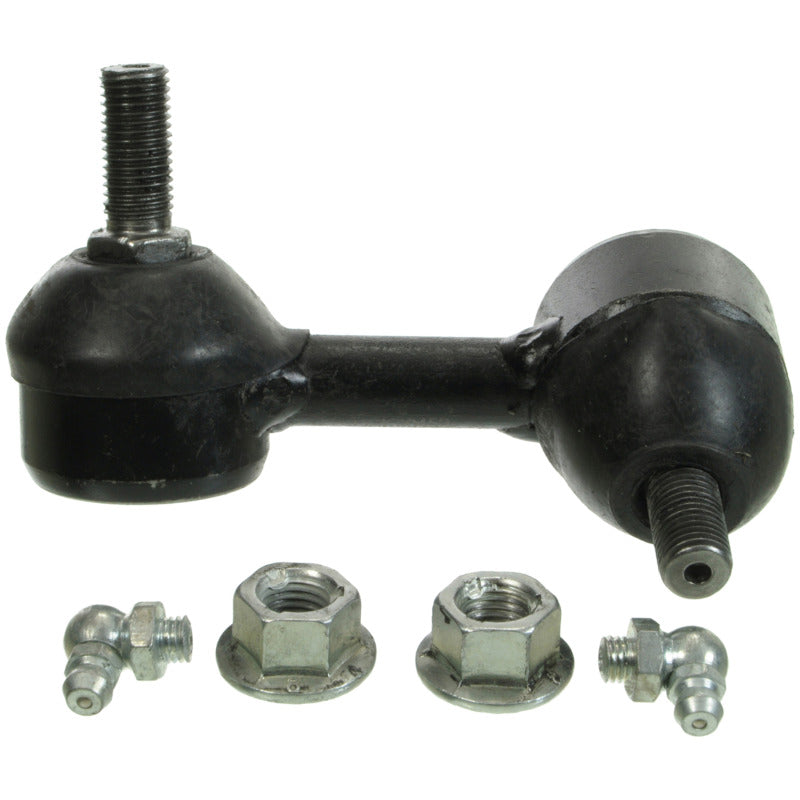 Moog rear right sway bar endlink kit for 2001-2005 Acura EL, showing metal parts and bushings in the image.