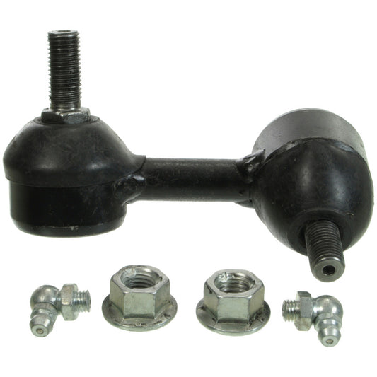 Moog rear right sway bar endlink kit for 2001-2005 Acura EL, showing metal parts and bushings in the image.