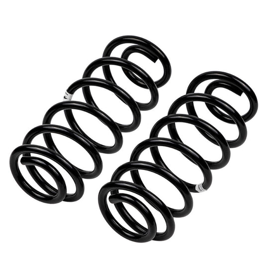 Old Man Emu coilover springs for Jeep Wrangler JL rear 2-inch lift, showing the coil spring set for off-road suspension upgrade.