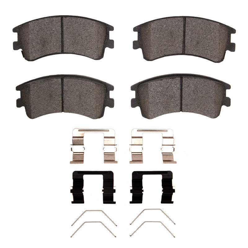 R1 Concepts Mazda 6 2003-2005 front ceramic brake pads and hardware kit, OE quality brake replacement components.