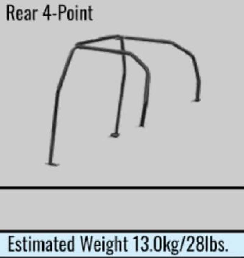 Cusco 4-point steel roll cage for Toyota SXE10 IS300 non-sunroof, 4-passenger safety cage for enhanced vehicle protection.
