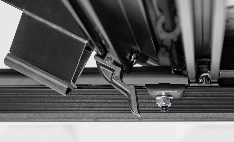 Access LOMAX tri-fold truck bed cover in matte black on a 2020+ Chevy/GMC 2500/3500 full-size 6ft 8in standard bed.