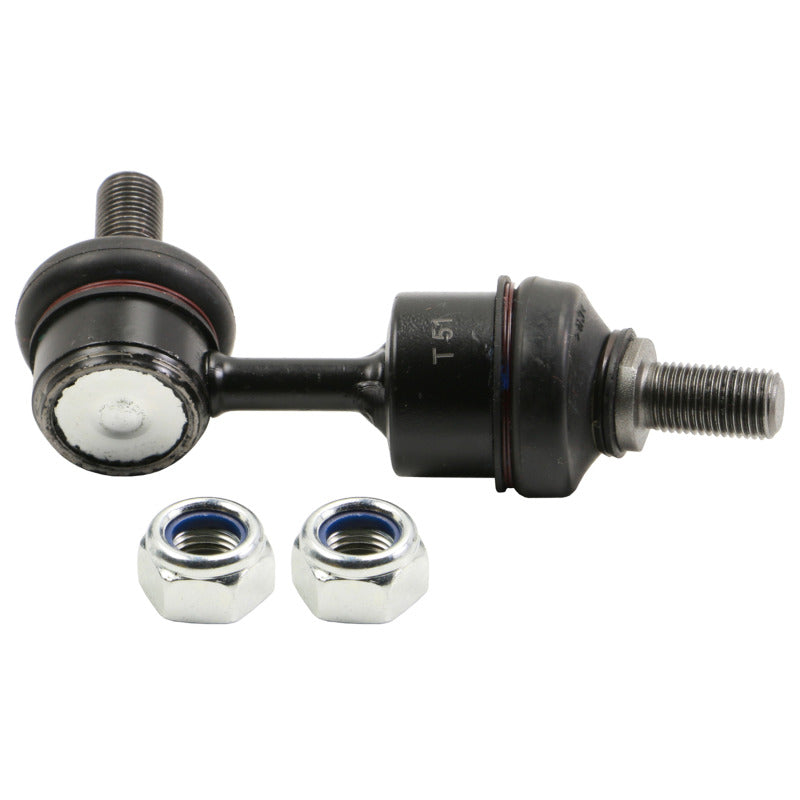 Moog Kia Optima 2011-2016 rear sway bar endlinks in black, showing the stabilizer bar link kit with mounting hardware.
